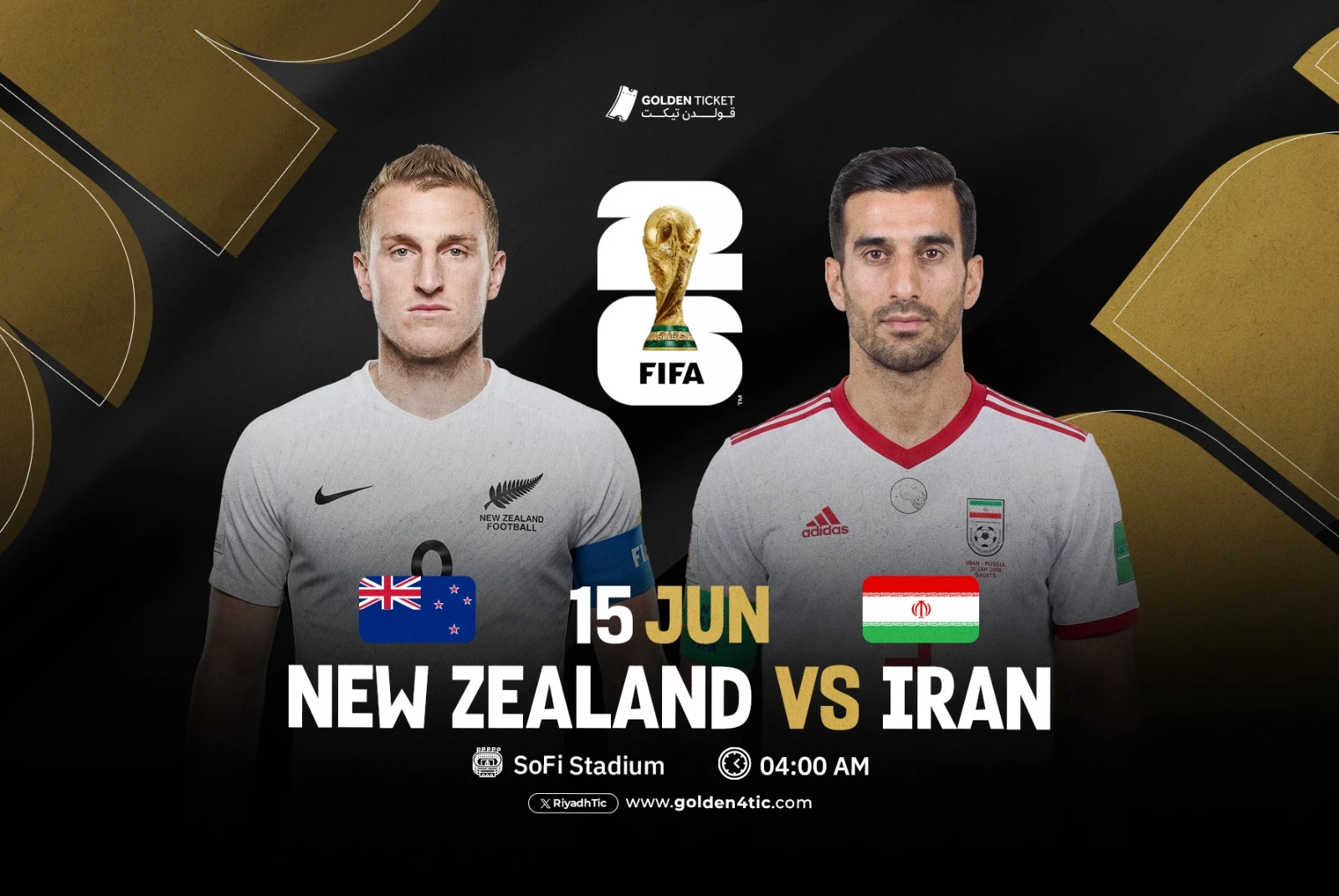مباراة ايران ضد نيوزيلندا - - كأس العالم 2026